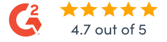 4.7 out of 5 on G2