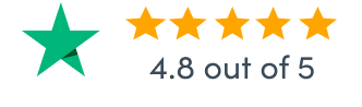 4.8 out of 5 on Trust Pilot