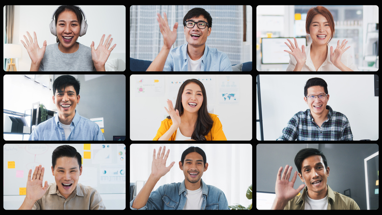 Group meeting on a creative community website