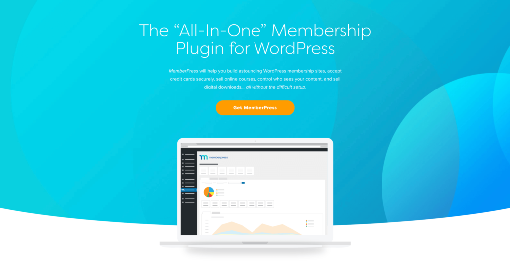 The MemberPress homepage.
