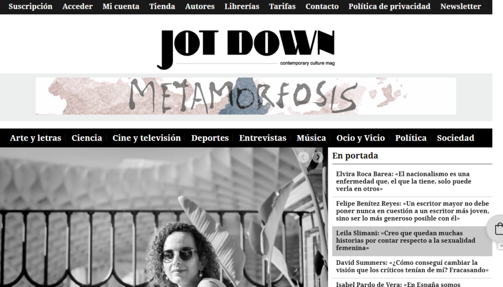 Jot Down homepage