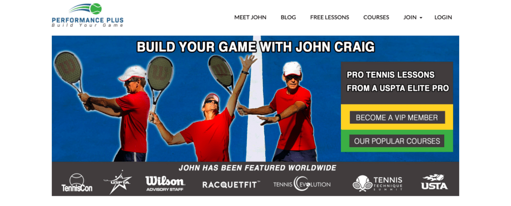 Performance Plus Tennis Homepage