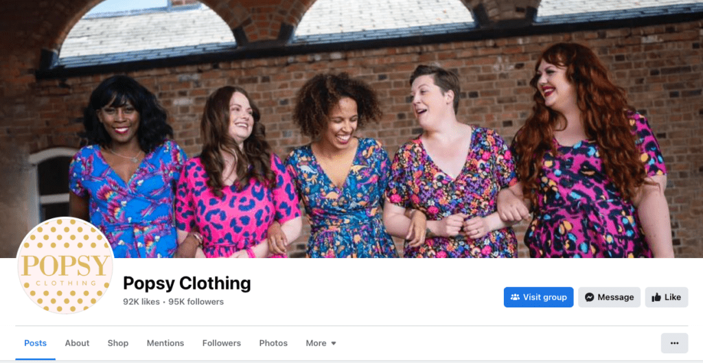 Popsy Clothing Facebook