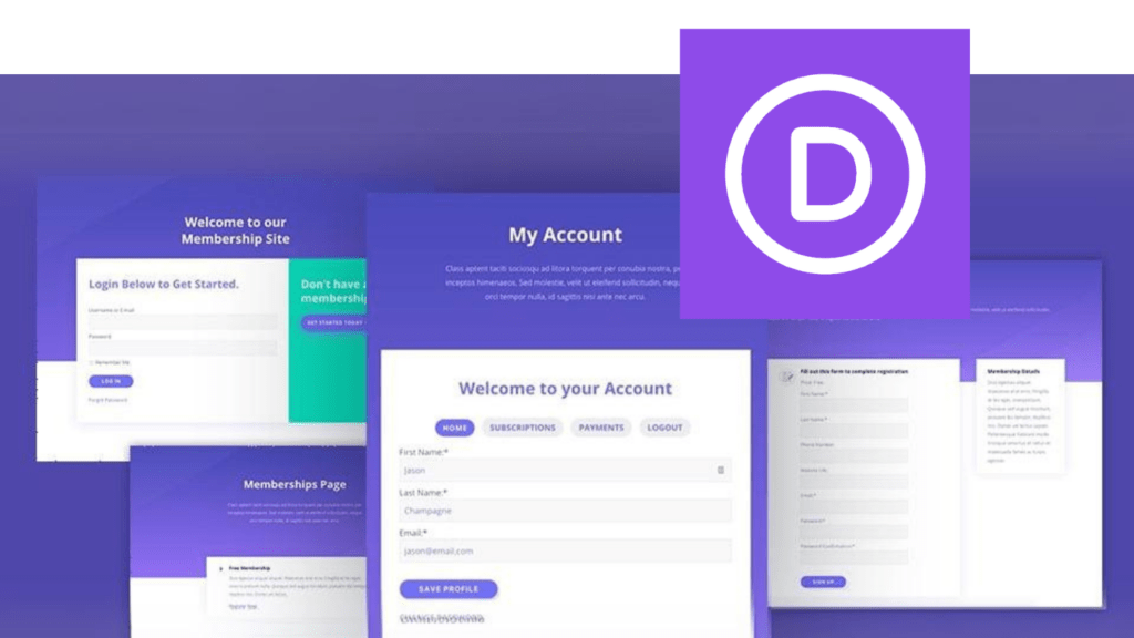 Divi pages illustration
