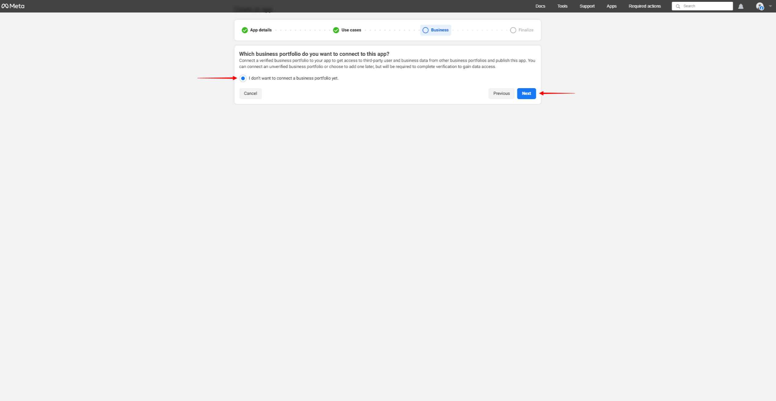 Facebook Business Portfolio
