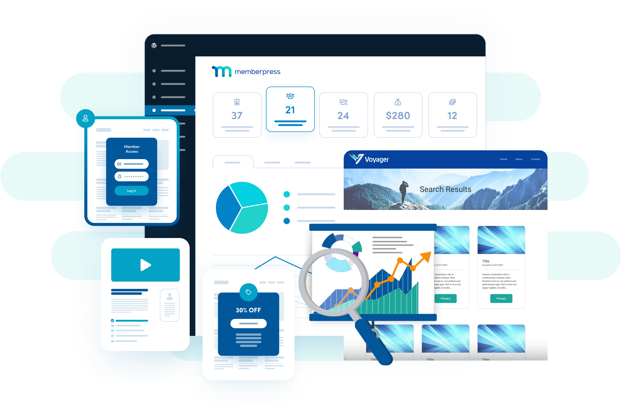 Screenshot of a MemberPress course landing page using ReadyLaunch.
